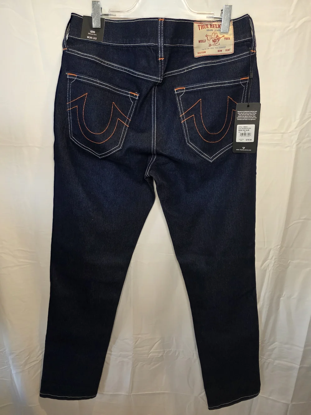 True Religion Geno SN Slim Men's Jeans - Dark Migration Wash, Size 30
